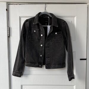 Joe’s Jeans Kids Dark Gray Denim Jacket size 10/12